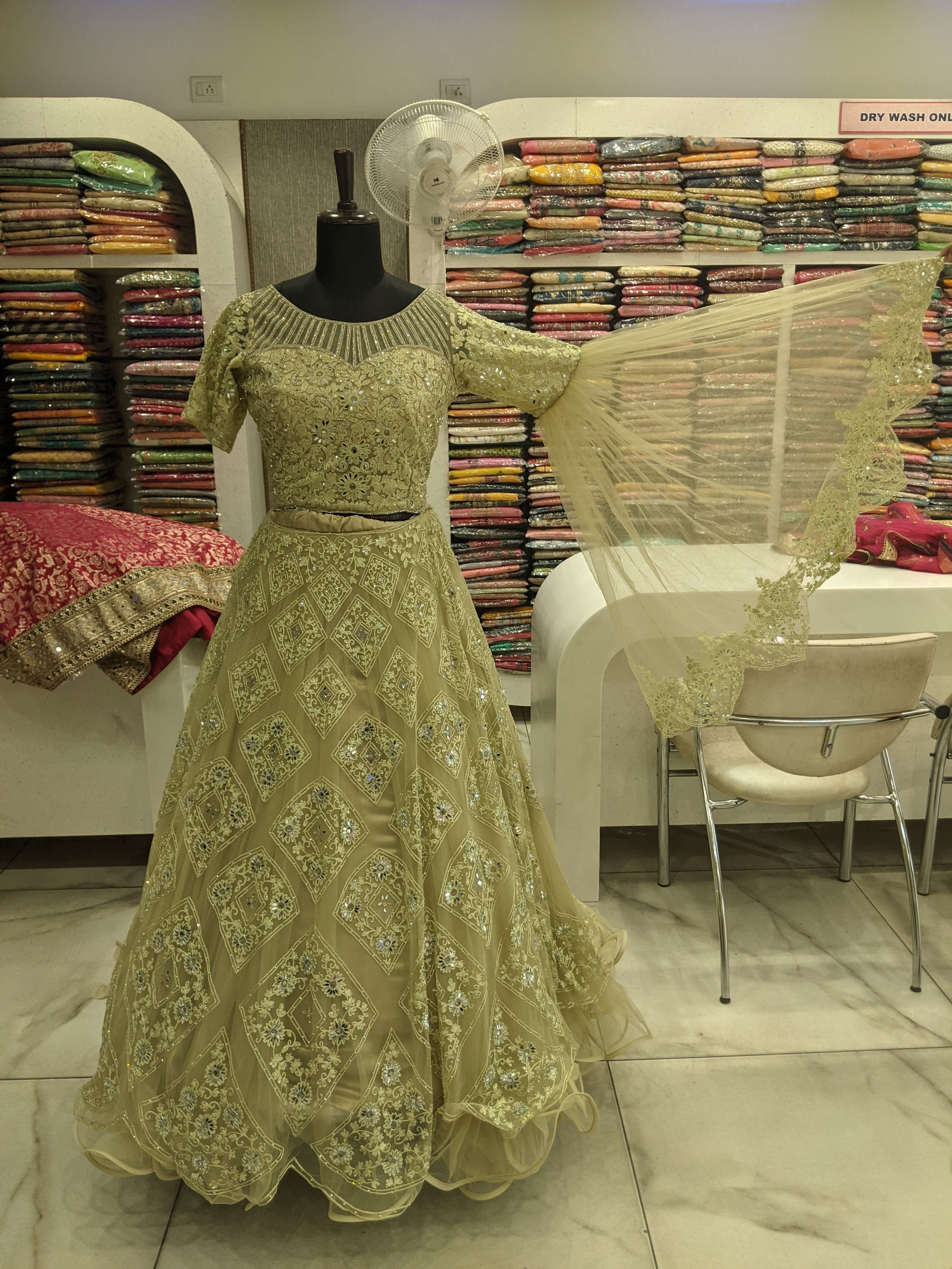 Green Net Dress - 17822306 -  Standard Image - 1