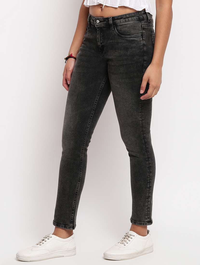 women's plain slim fit jeans - 17822438 -  Standard Image - 1