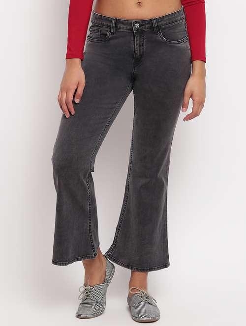 women's plain bootcut jeans - 17822439 - Standard Image - 0