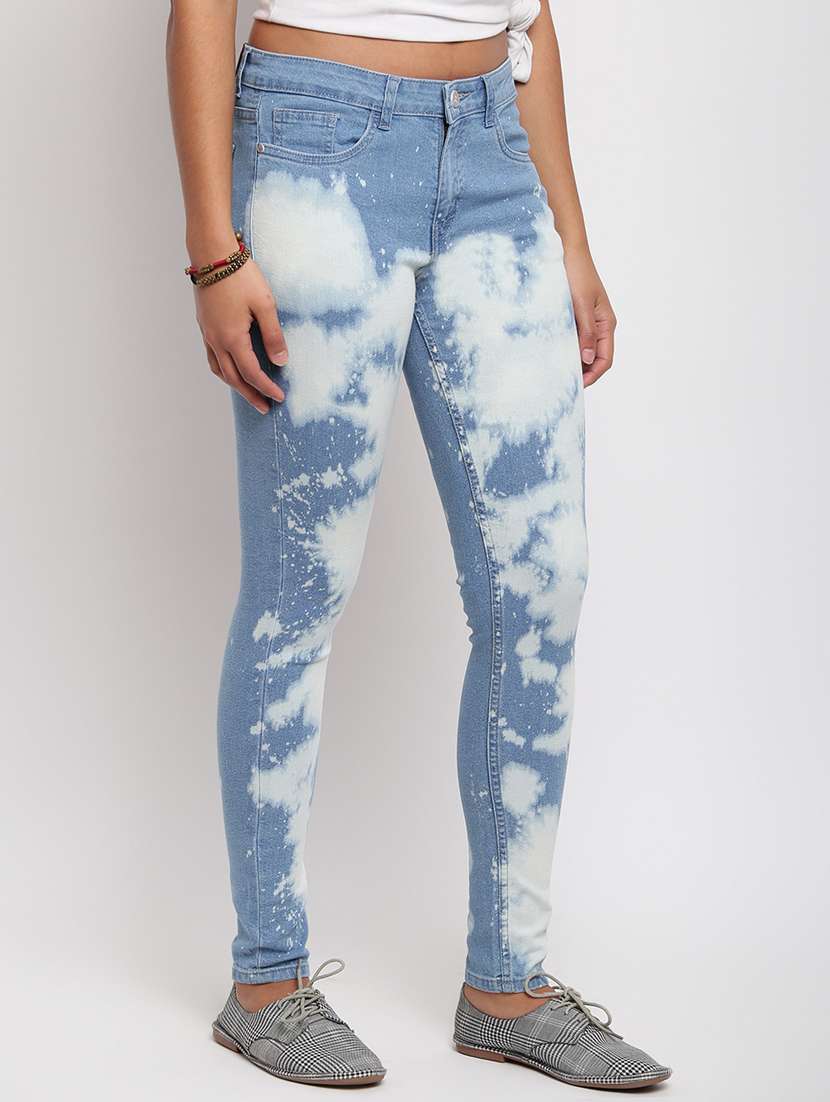 women's tie & dye slim fit jeans - 17822445 -  Standard Image - 1