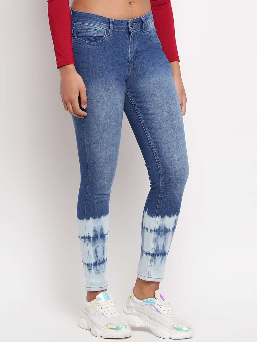 women's tie & dye slim fit jeans - 17822447 -  Standard Image - 1
