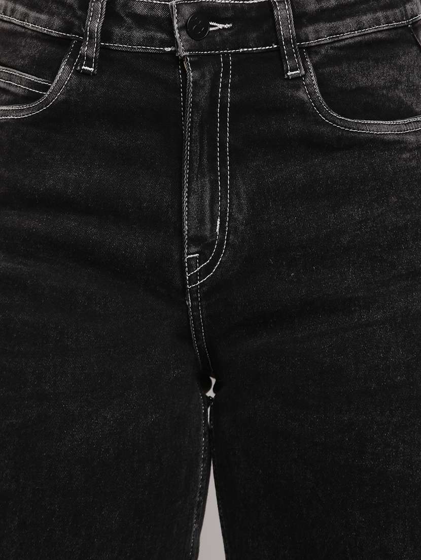 women solid mid rise bootcut jeans - 17822451 -  Standard Image - 4