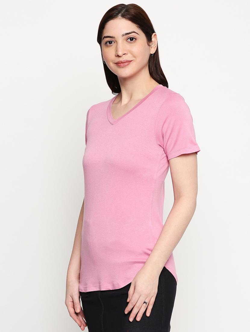 v neck solid t-shirt  - 17822501 -  Standard Image - 1