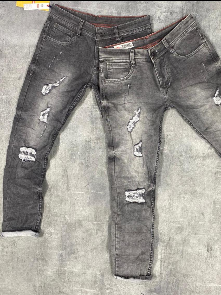 grey denim jeans - 17822896 - Standard Image - 1