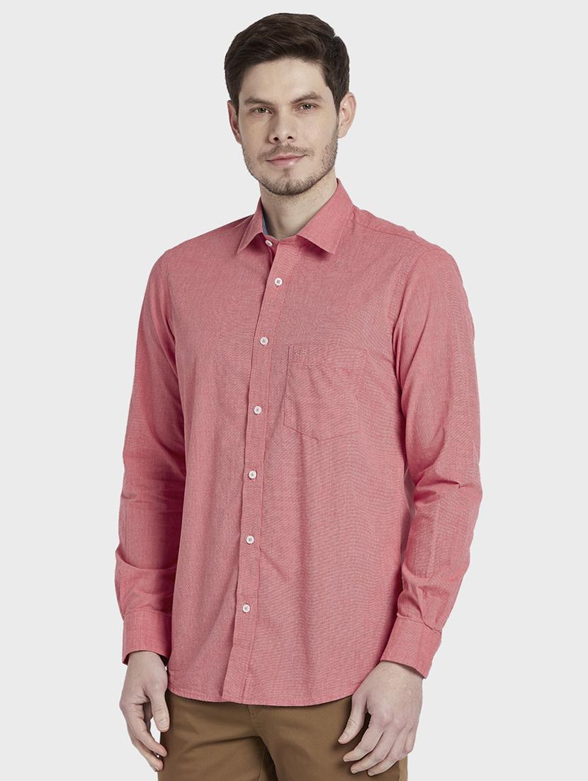 red solid casual shirt - 17823045 -  Standard Image - 1