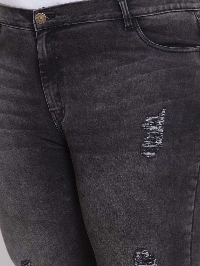 women's distress slim fit jeans - 17823494 -  Standard Image - 4
