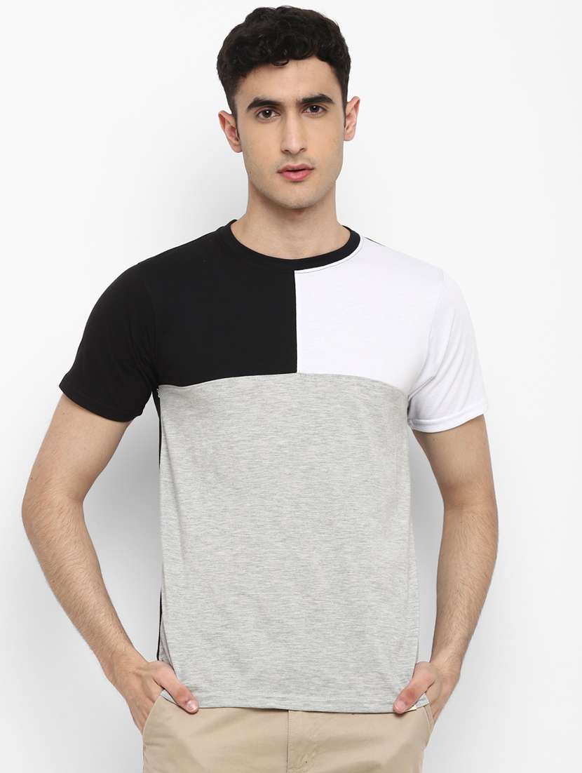 multi colorblock cut & sew t-shirts