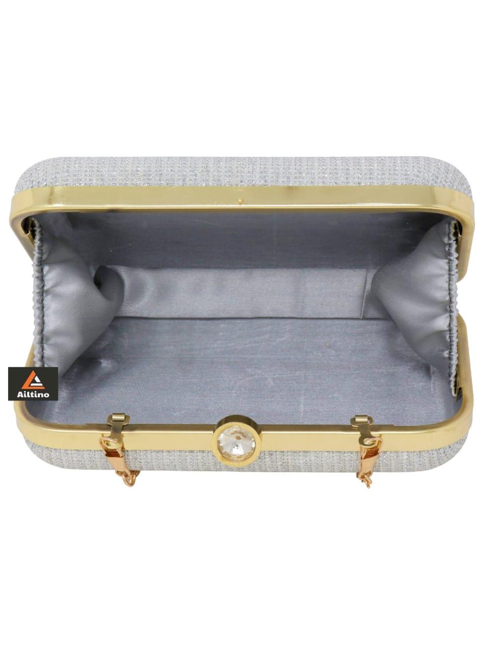 designer synthetic clutches with chain - 17823760 - Standard Image - 1