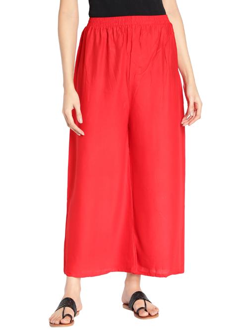 mid rise solid palazzo - 17826889 -  Standard Image - 0