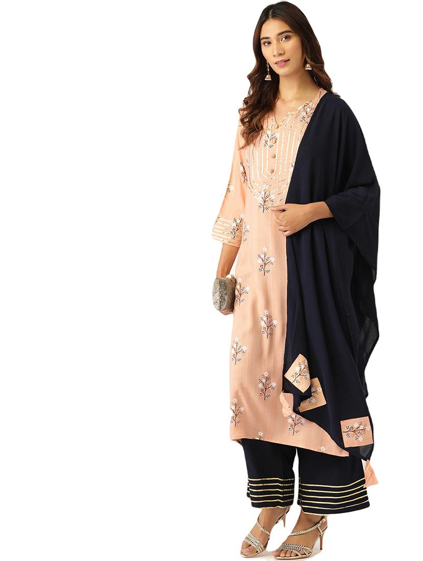 printed kurta palazzo set - 17827305 - Standard Image - 1