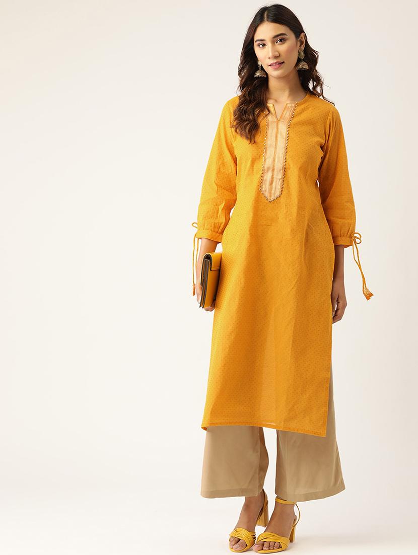 self design kurta palazzo set - 17827308 - Standard Image - 1