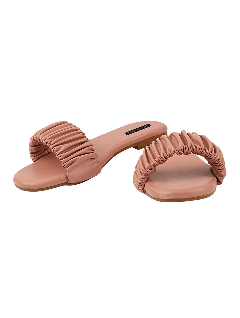 pink synthetic slip on sandals - 17828412 -  Standard Image - 1