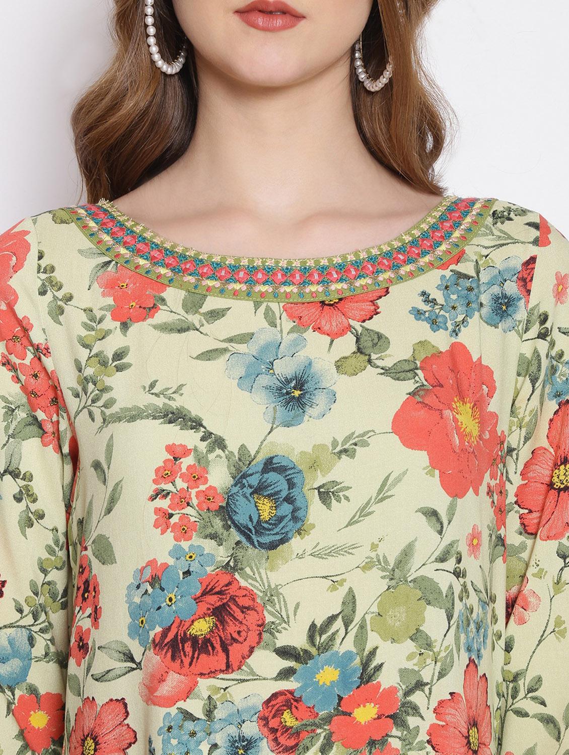 women's fit & flare floral dress - 17829209 - Standard Image - 4