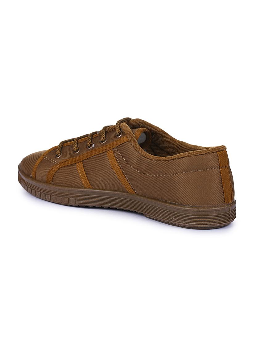 men brown lace-up sneaker shoe - 17830176 - Standard Image - 1