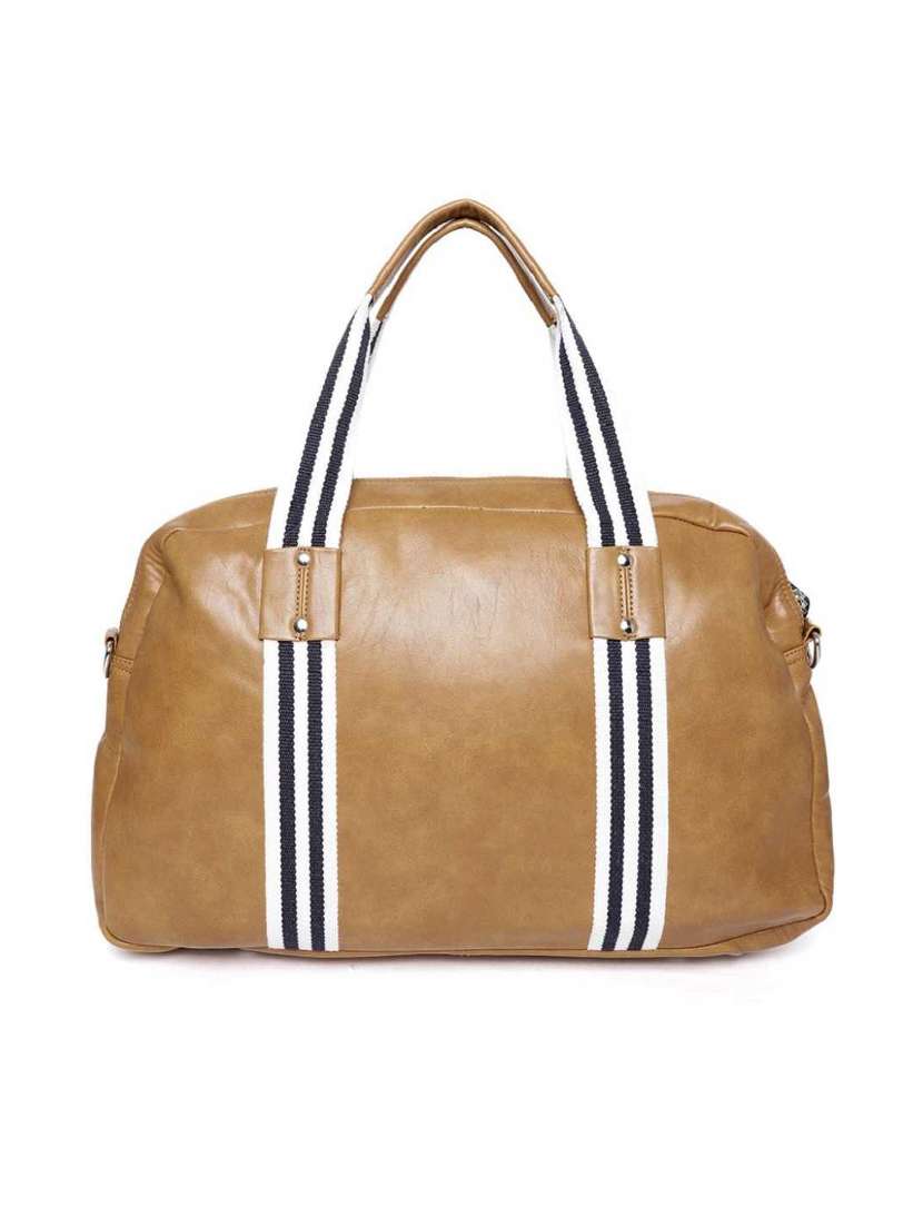 brown leatherette (pu) dufflebag - 17831511 -  Standard Image - 1