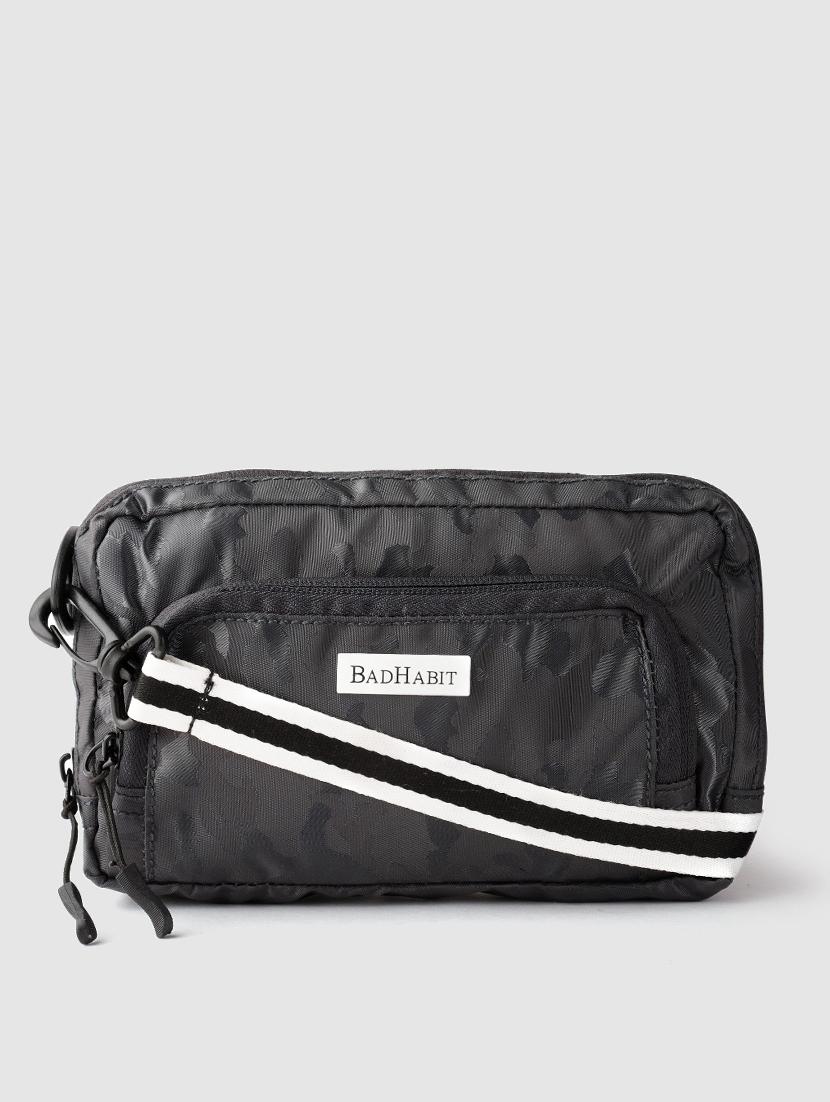 grey polyester rucksack