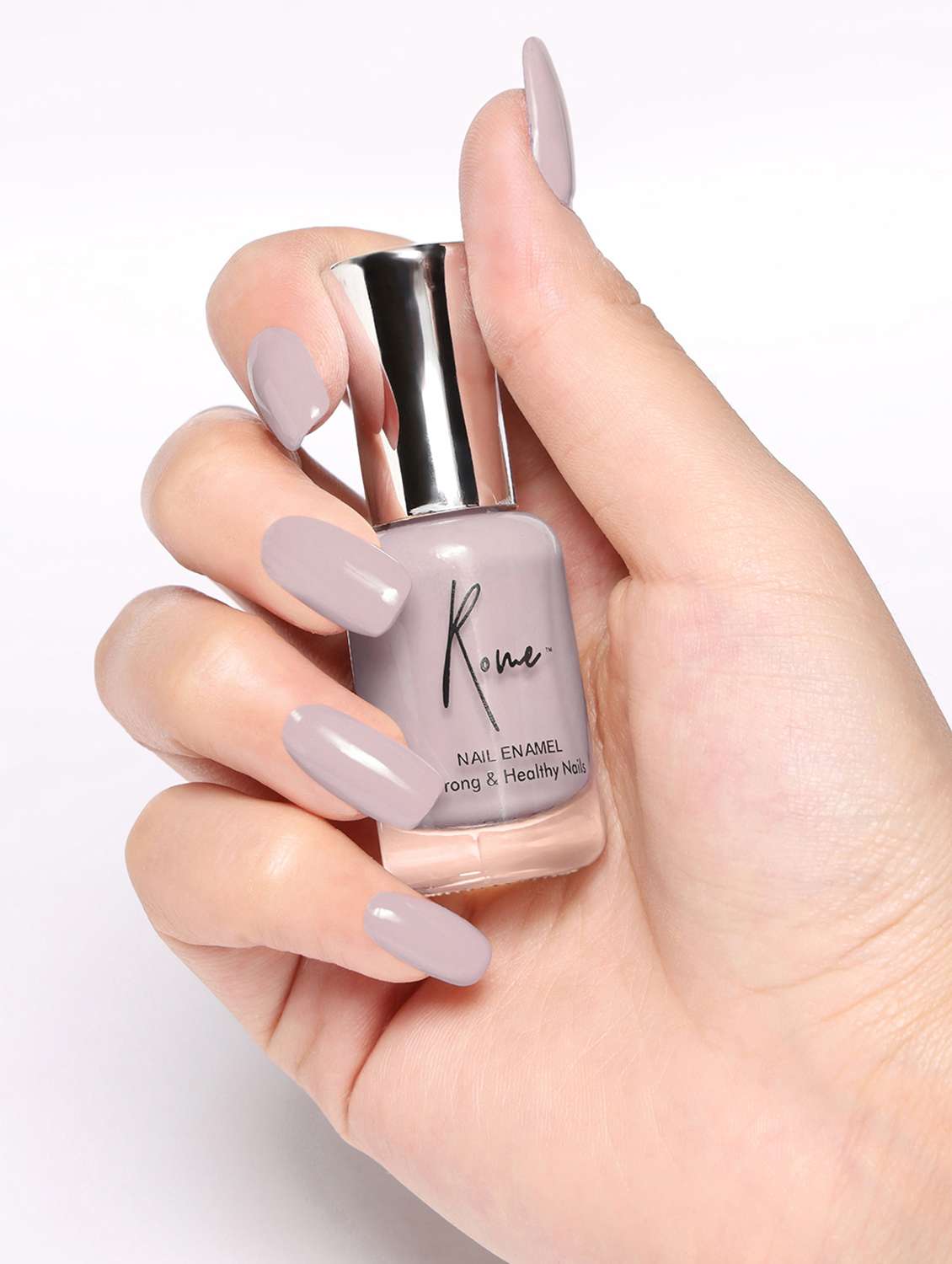 Set Of 3 Strong & Healthy Nail Enamel (Prussian Blue, Moss Green & Dusty Pink)