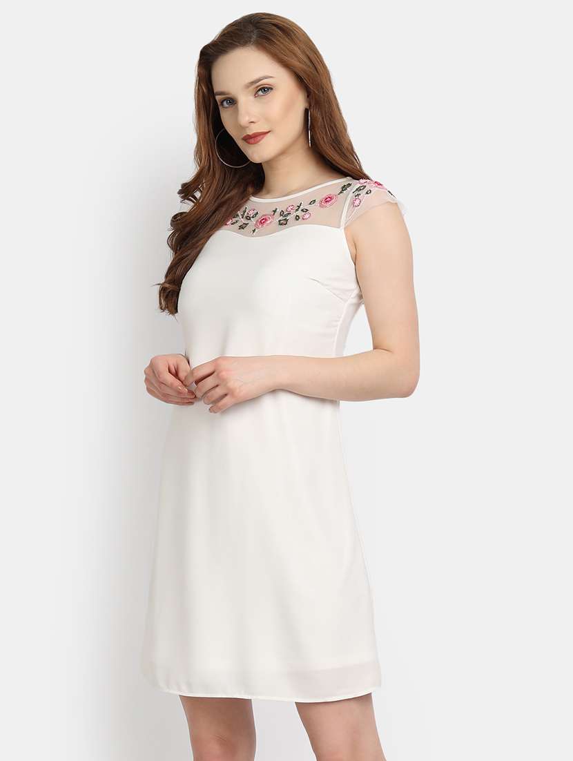 women's solid dress - 17832511 - Standard Image - 1