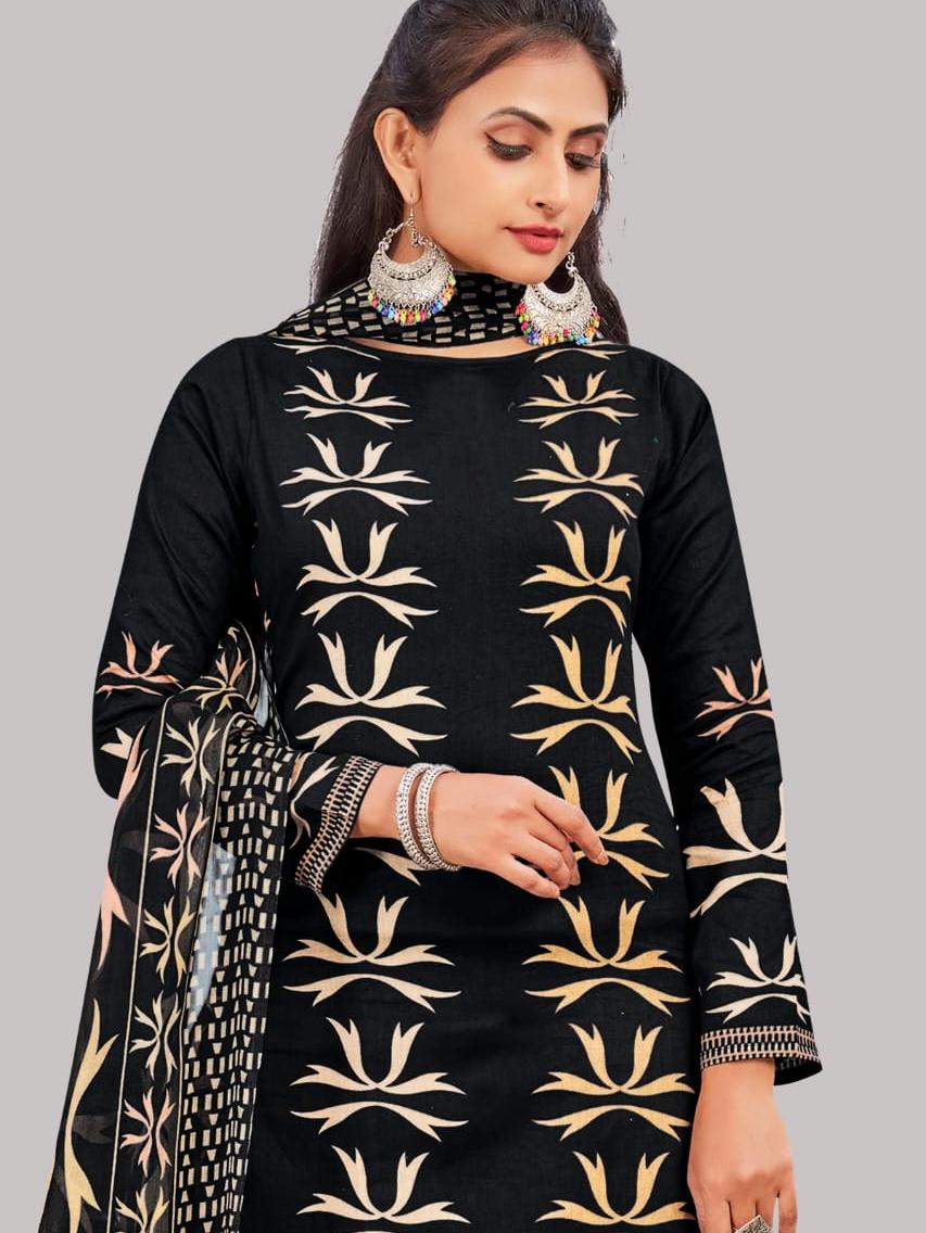 semi cotton printed unstitched suit  - 17834781 -  Standard Image - 1
