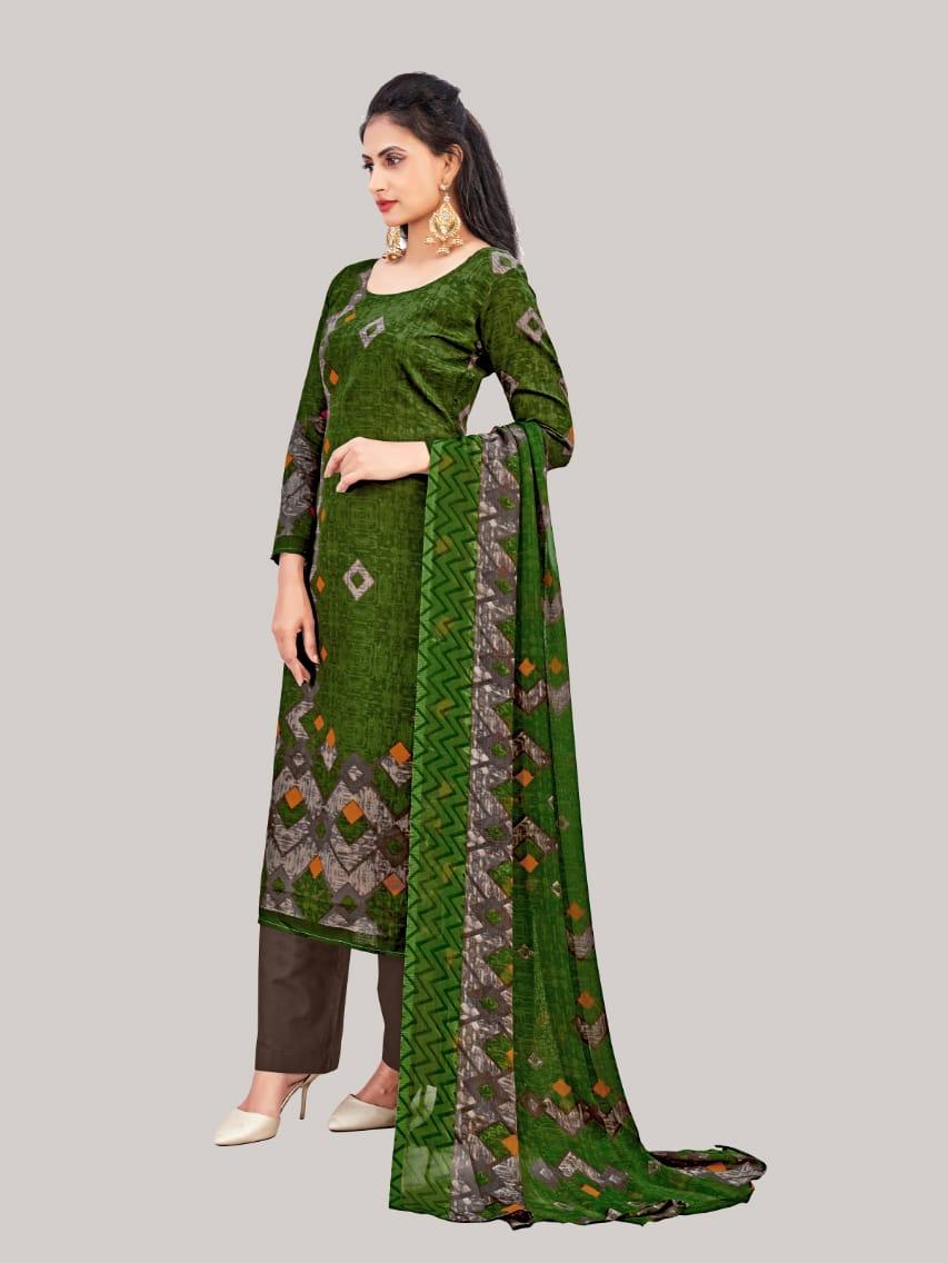 semi cotton printed unstitched suit - 17834789 - Standard Image - 1