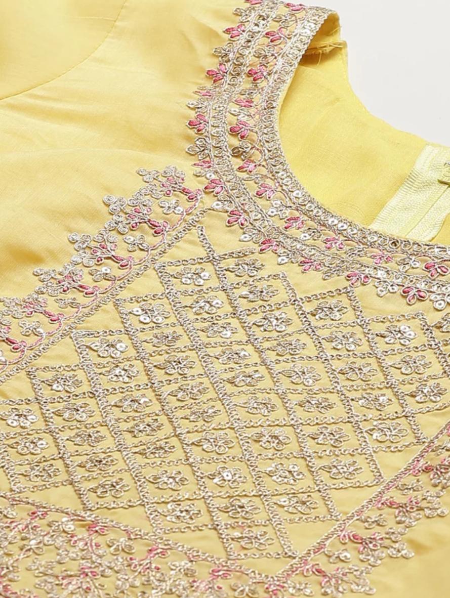 yellow salwar kameez and suit - 17834797 - Standard Image - 1