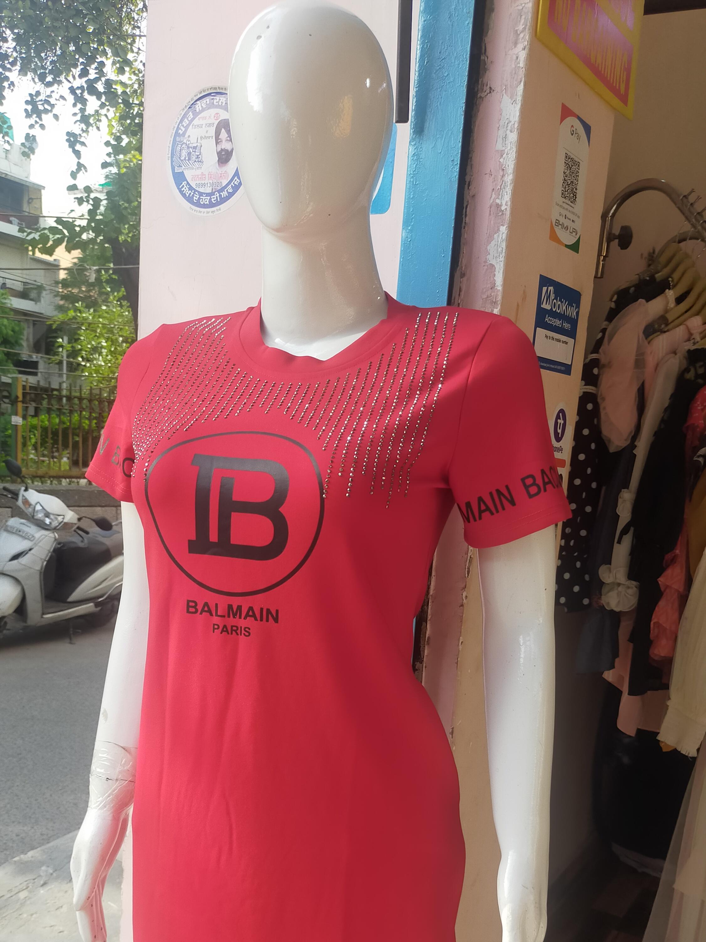 red cotton tunic - 17835399 - Standard Image - 1