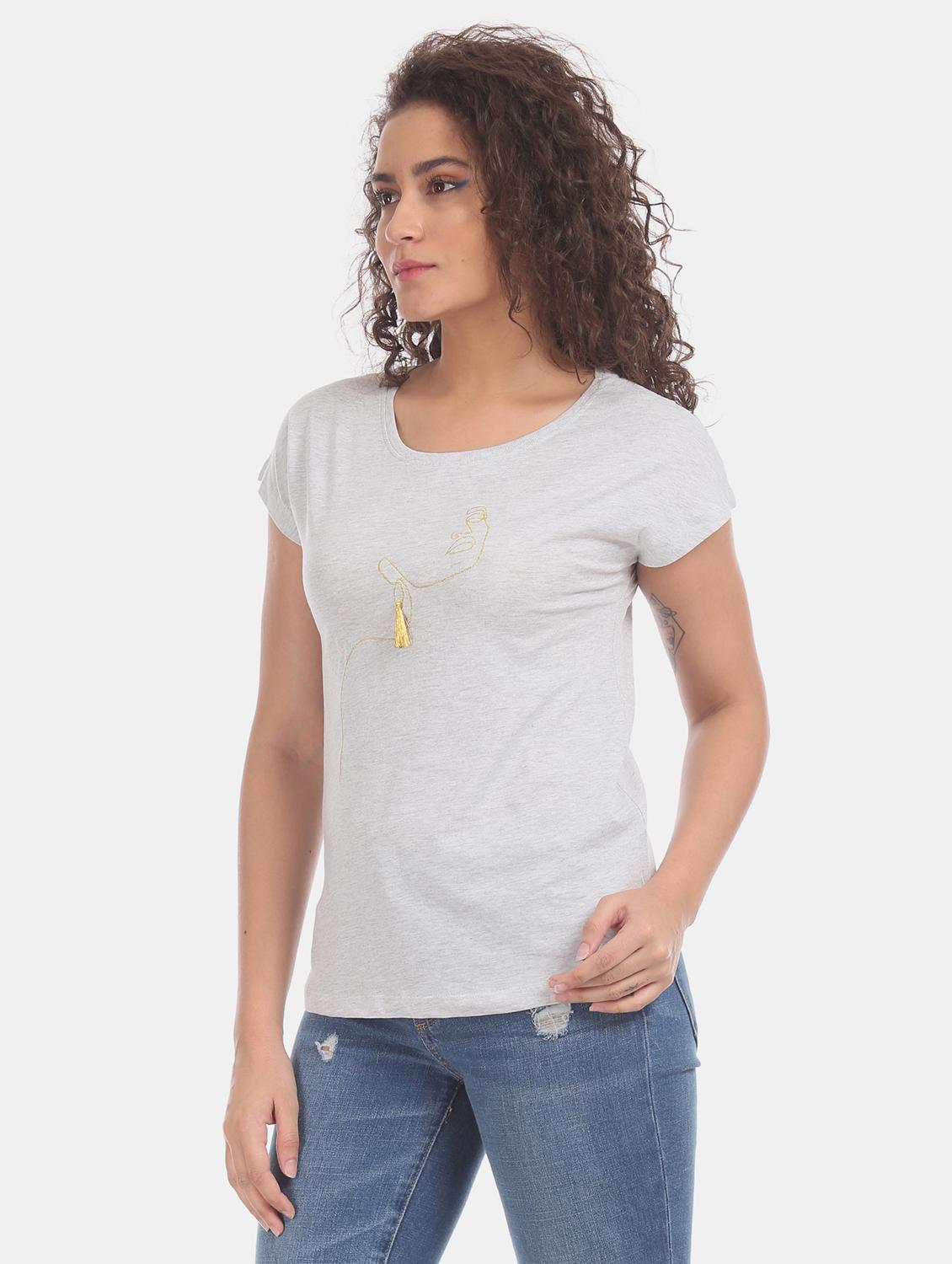 round neck graphic tee - 17836692 - Standard Image - 1
