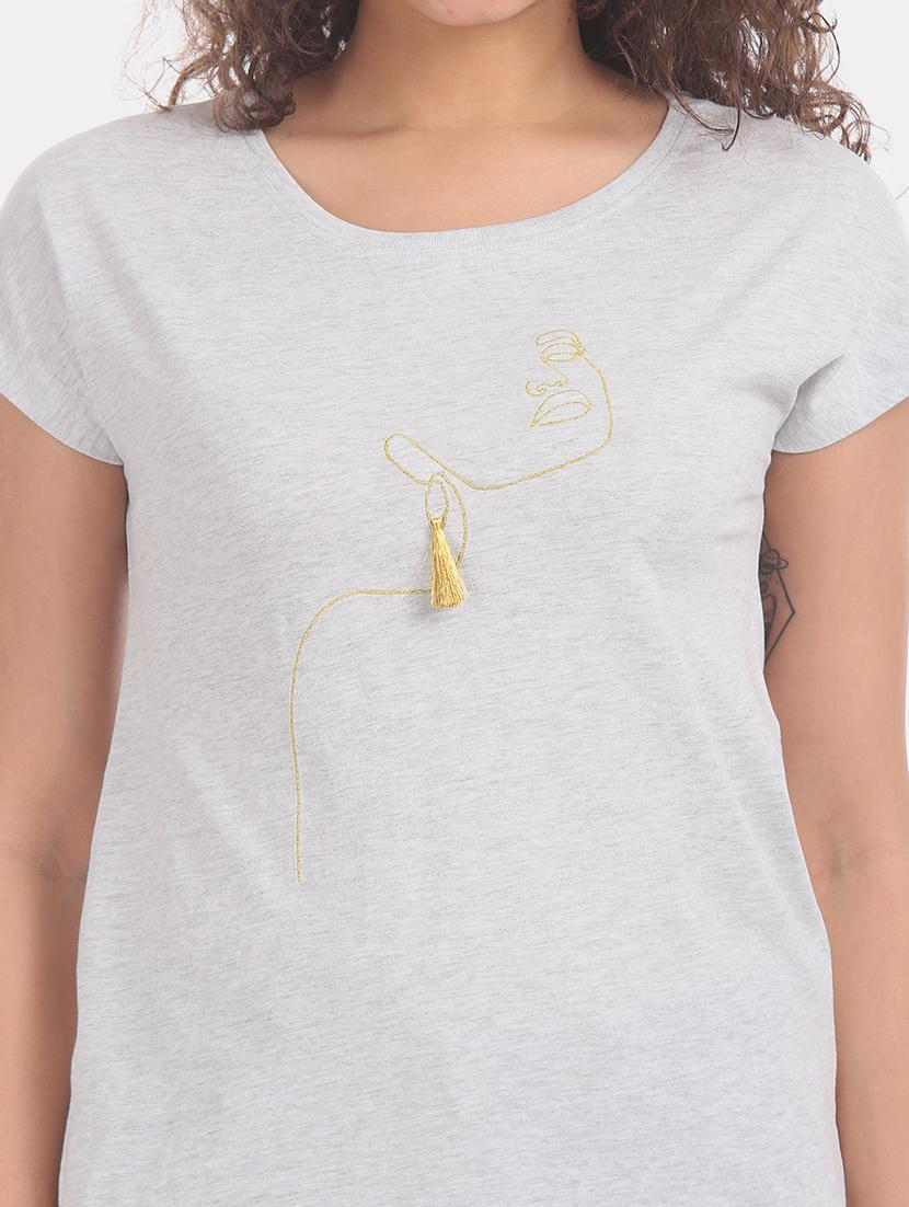 round neck graphic tee - 17836692 - Standard Image - 4