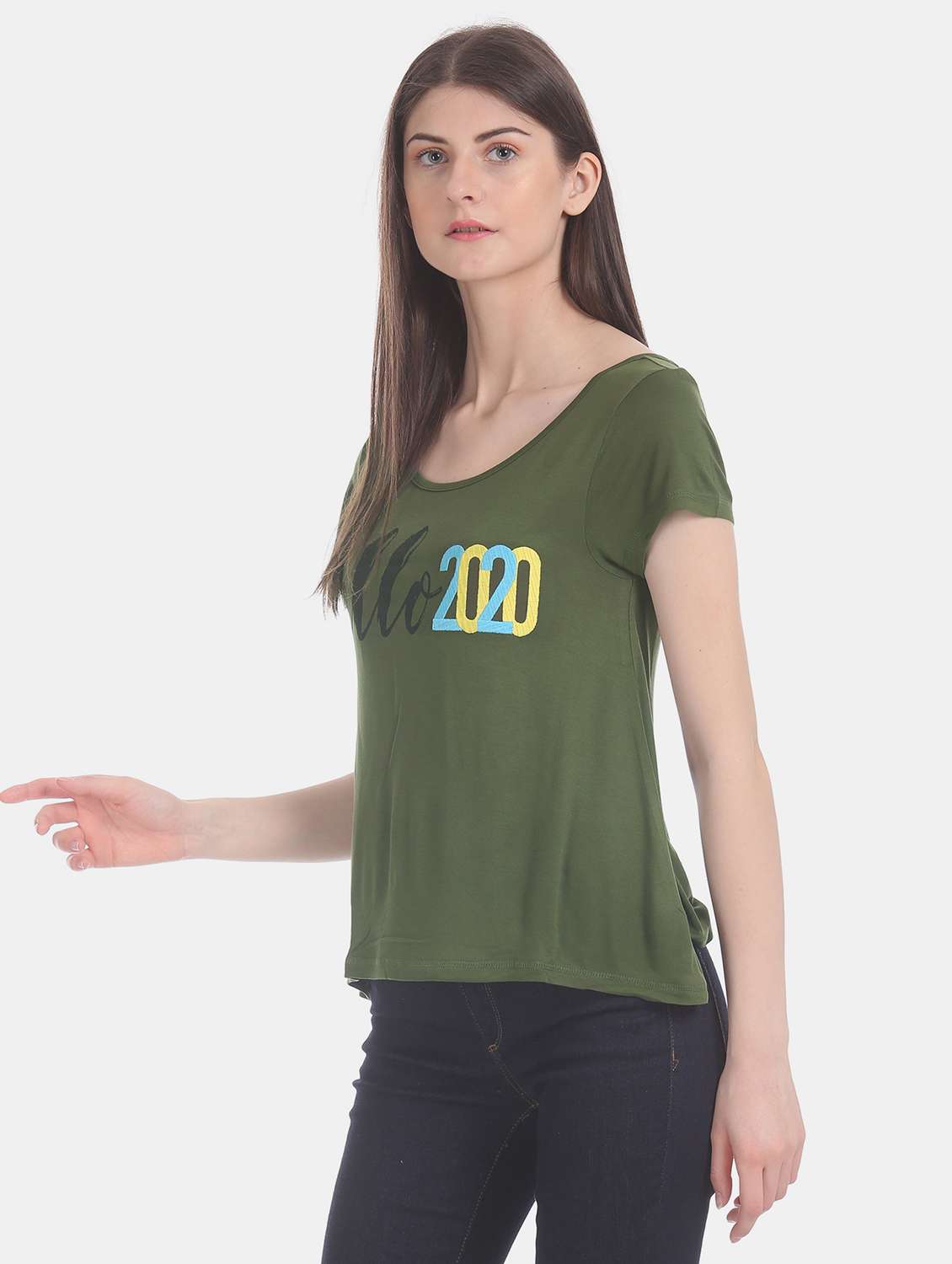 round neck graphic tee  - 17836697 -  Standard Image - 1