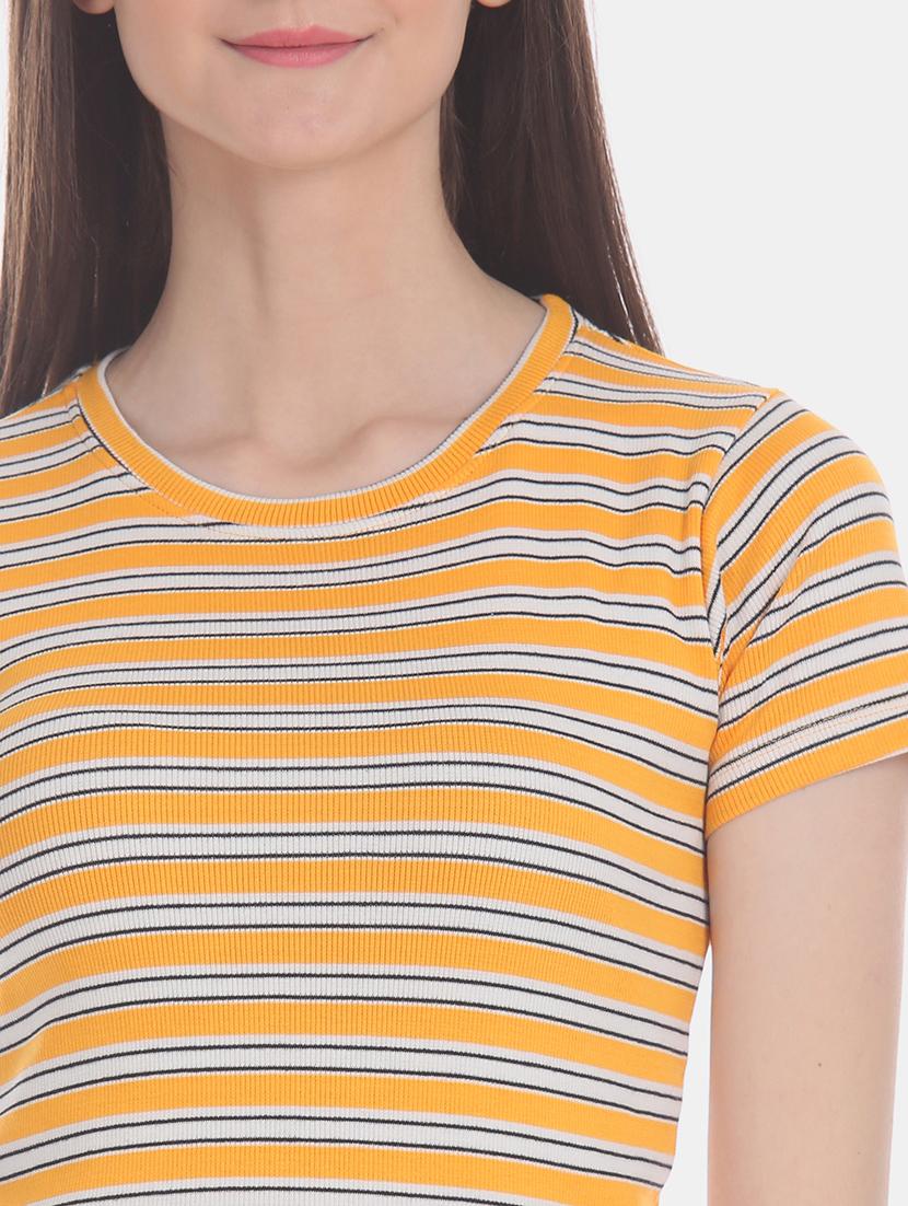 round neck striped tee - 17836699 - Standard Image - 4