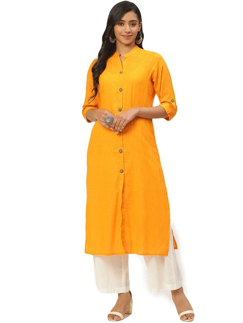 solid straight kurta