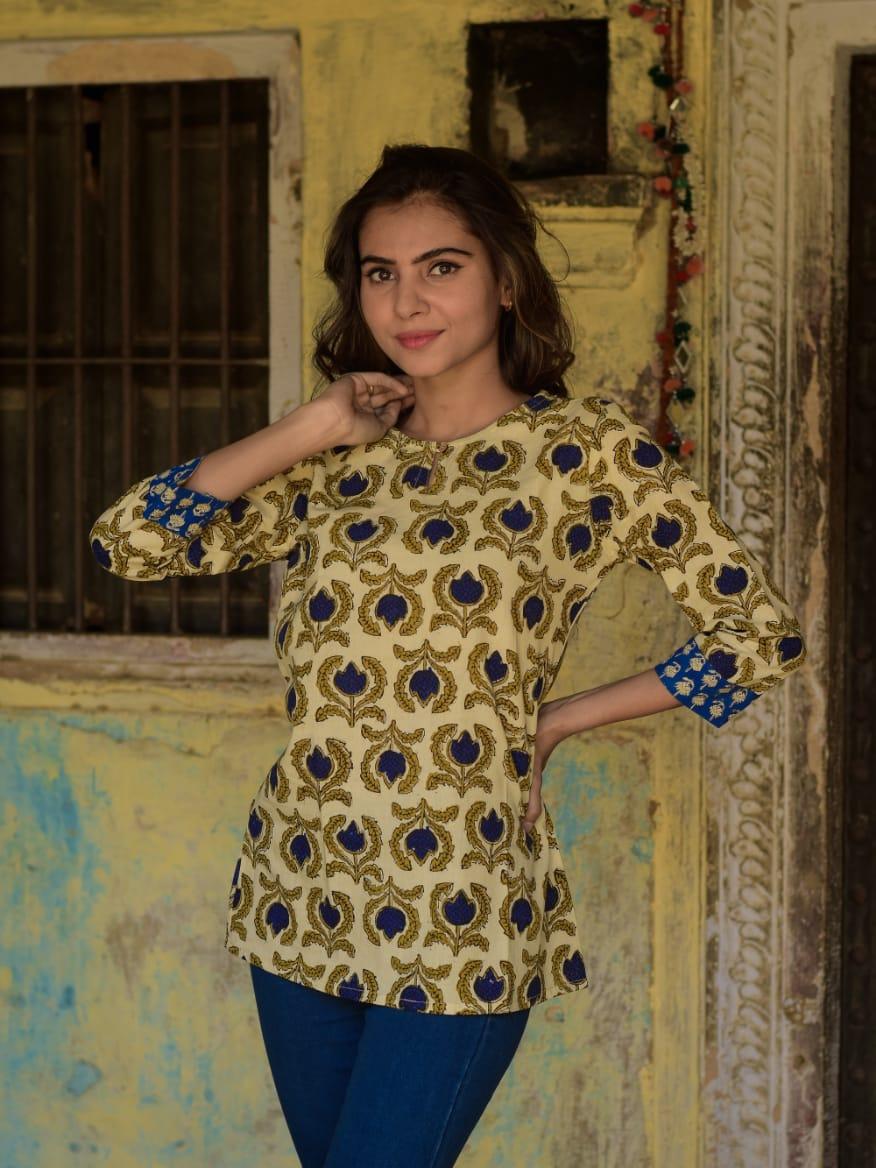cream velvet top - 17837562 -  Standard Image - 1