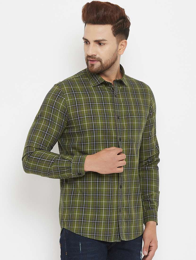 mens checks casual shirt - 17837956 -  Standard Image - 1