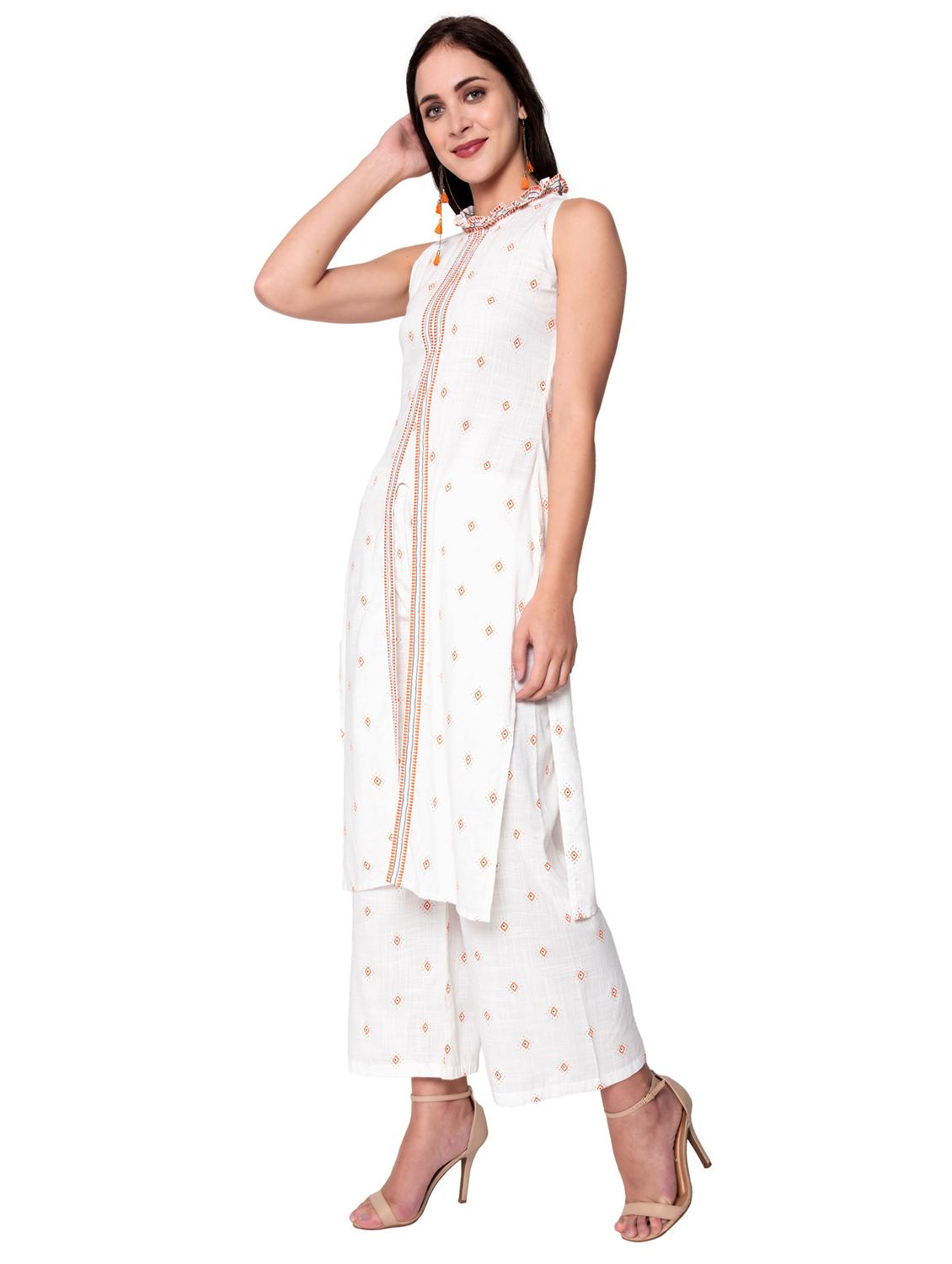 printed kurta palazzo set - 17838135 -  Standard Image - 1