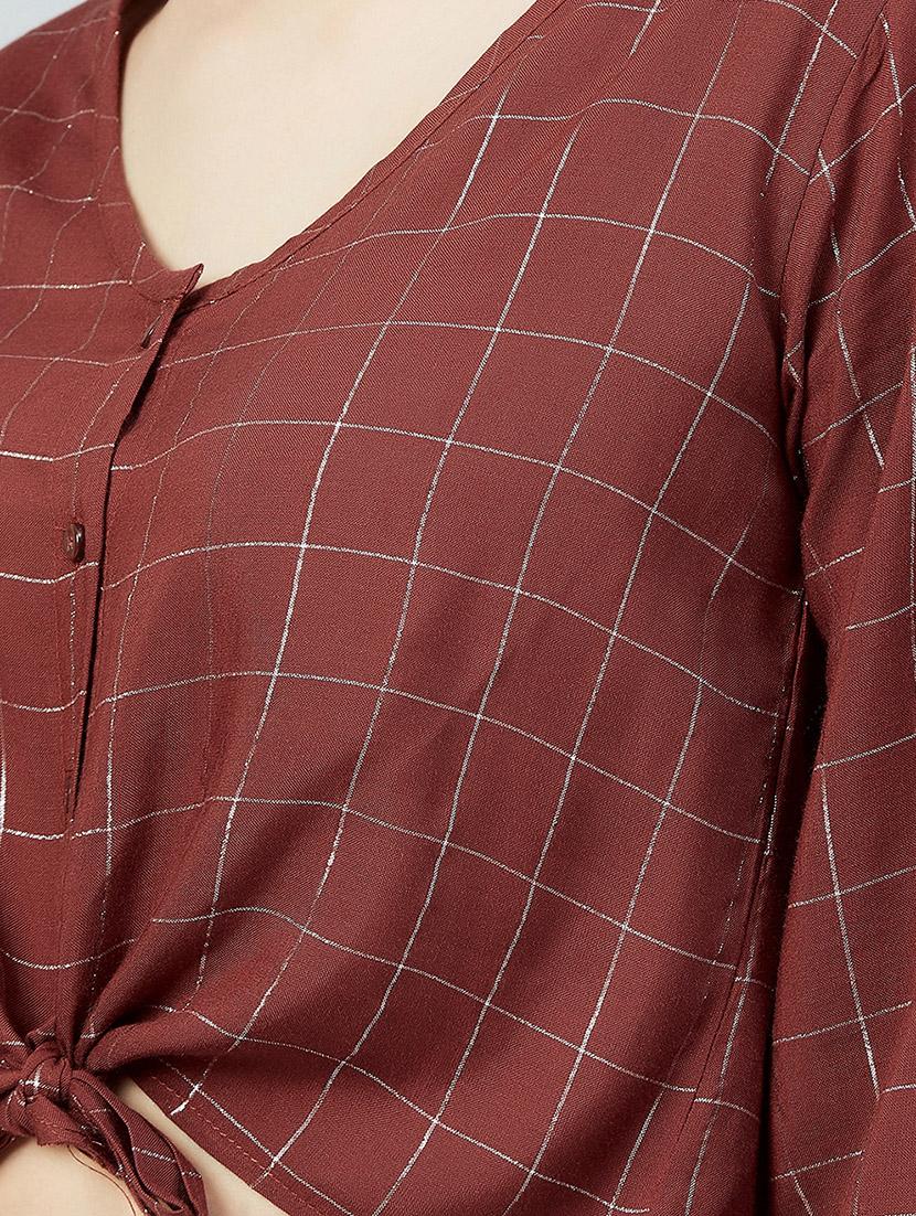 women's blouson v neck top - 17839153 - Standard Image - 4