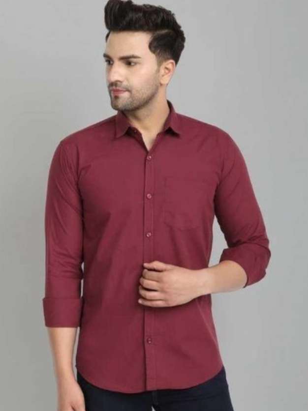 red cotton shirt - 17839218 -  Standard Image - 1