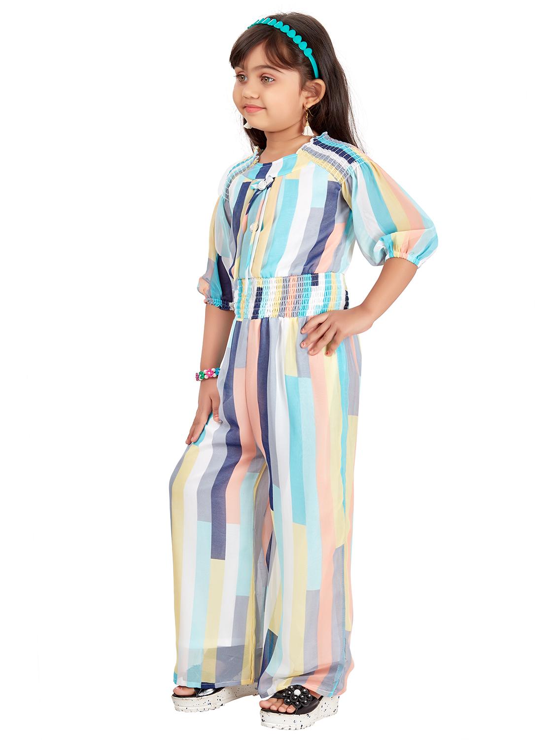 multi colored striped jumpsuit - 17839316 - Standard Image - 1