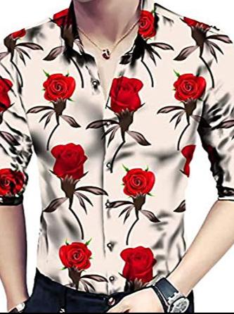 red cotton casual shirt - 17839348 - Standard Image - 1
