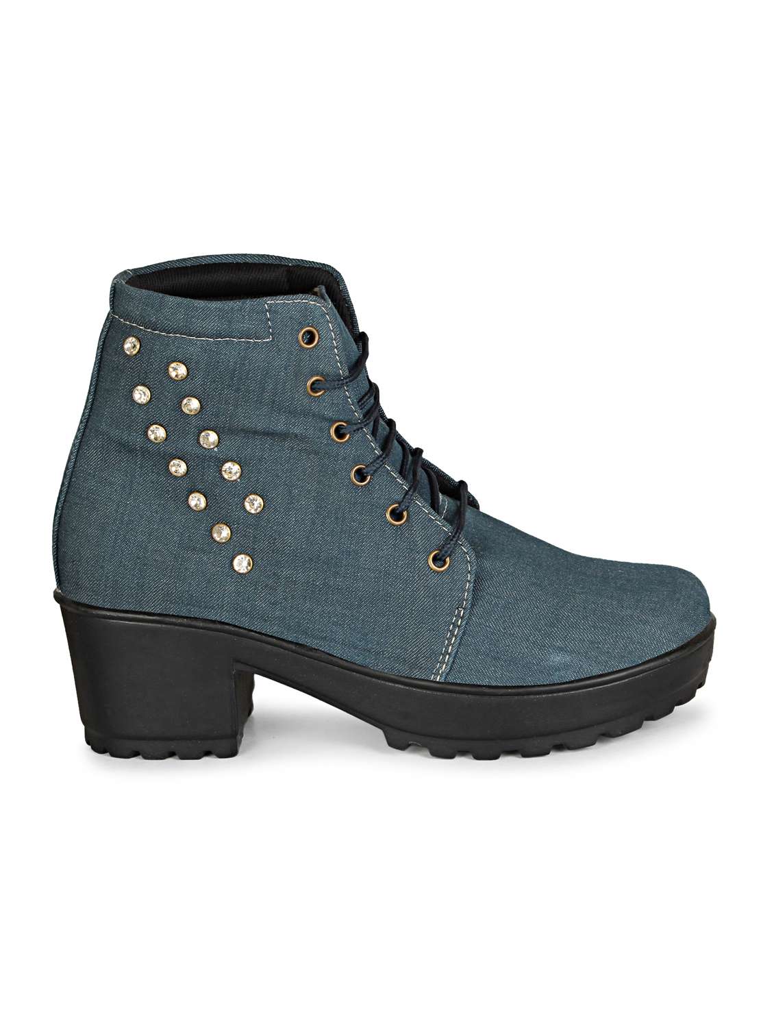 blue lace up  boot - 17839472 -  Standard Image - 1