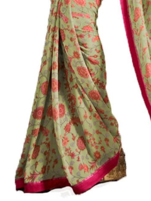 pink cotton saree - 17840785 - Standard Image - 1