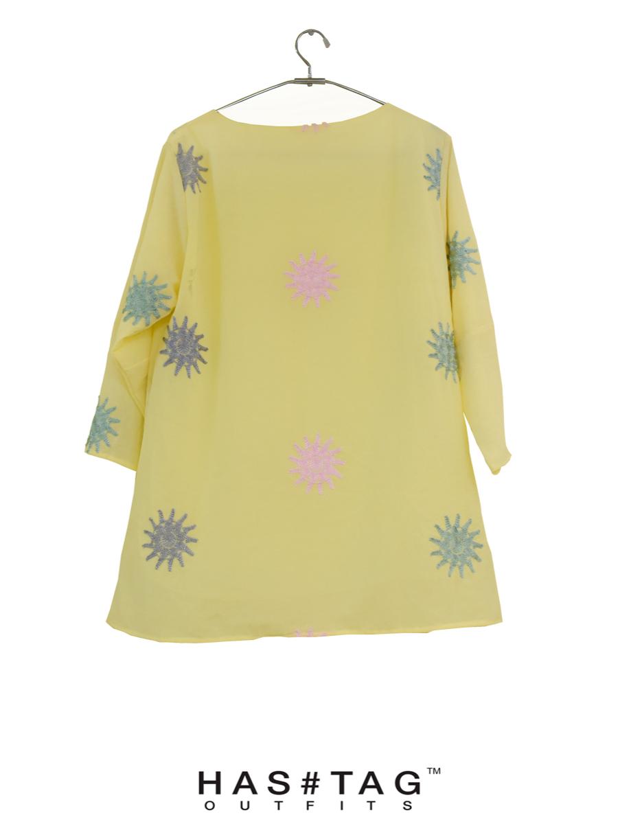 yellow chiffon top - 17841165 - Standard Image - 1