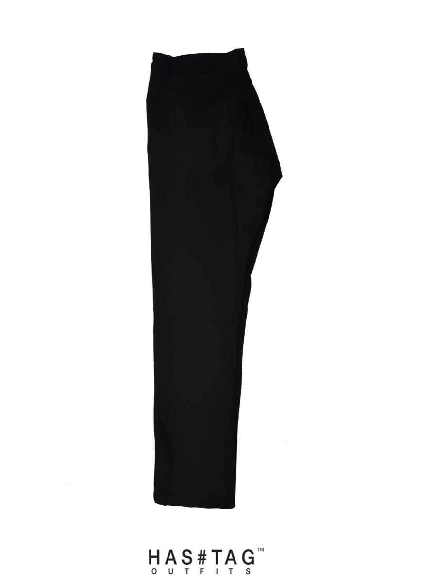 black polyspandex trousers - 17841566 - Standard Image - 1