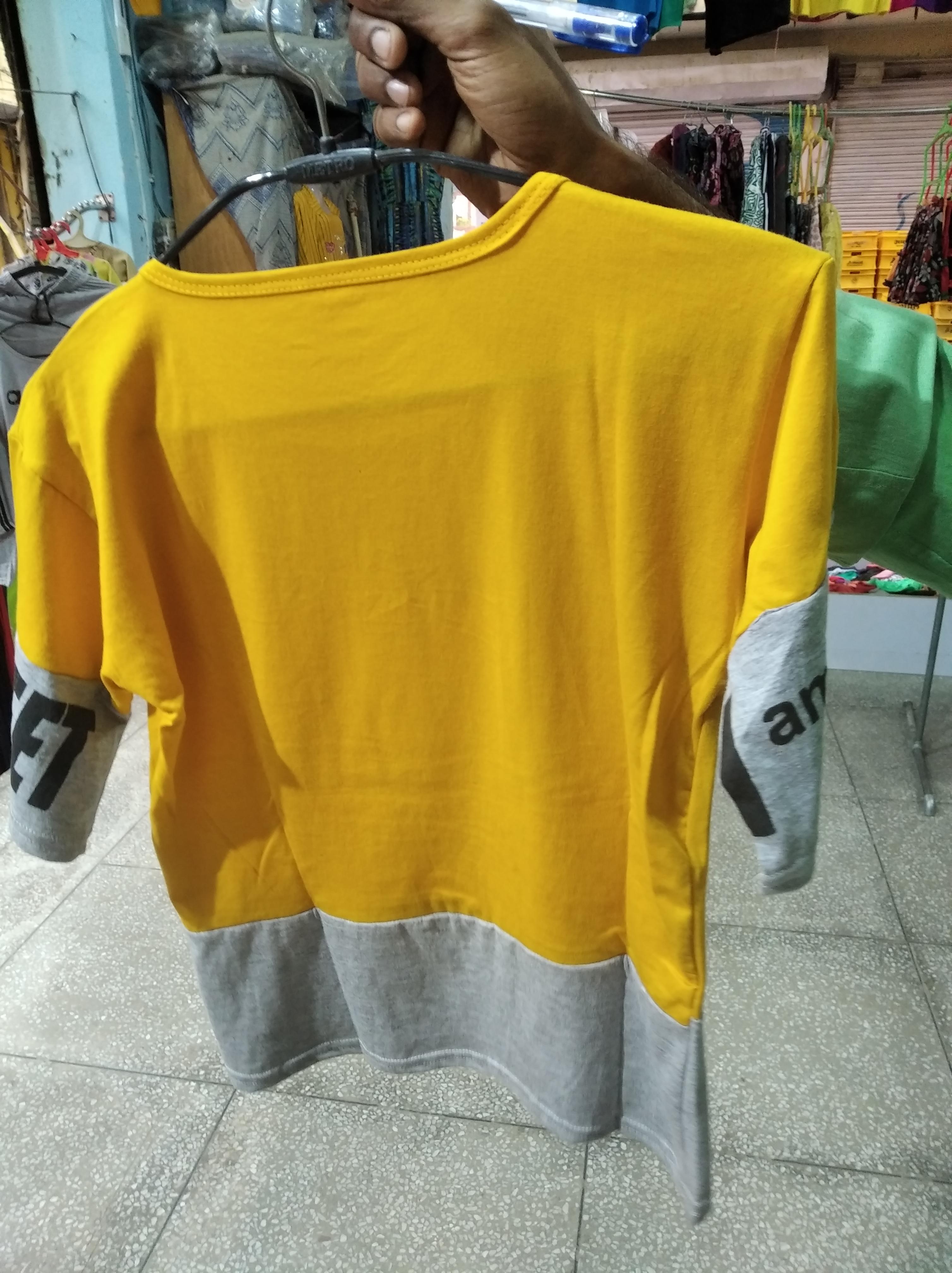 yellow cotton tshirt - 17843023 - Standard Image - 1