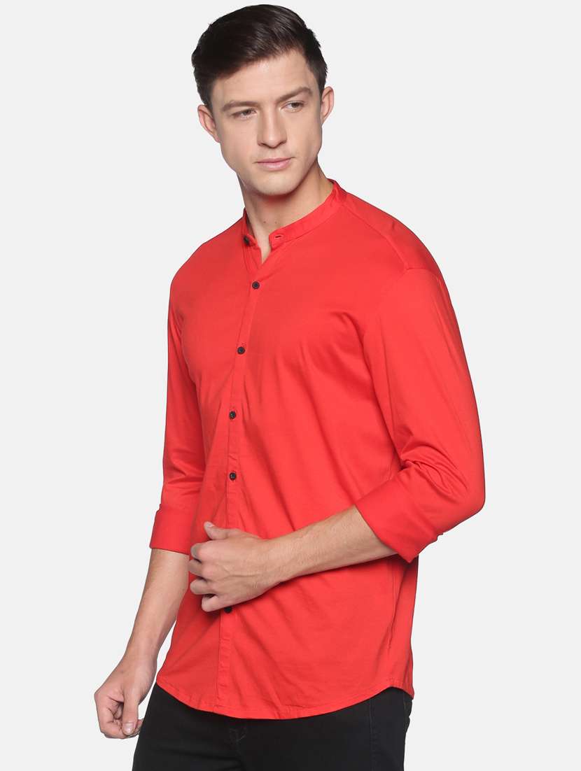 mens solid casual shirt - 17843202 -  Standard Image - 1