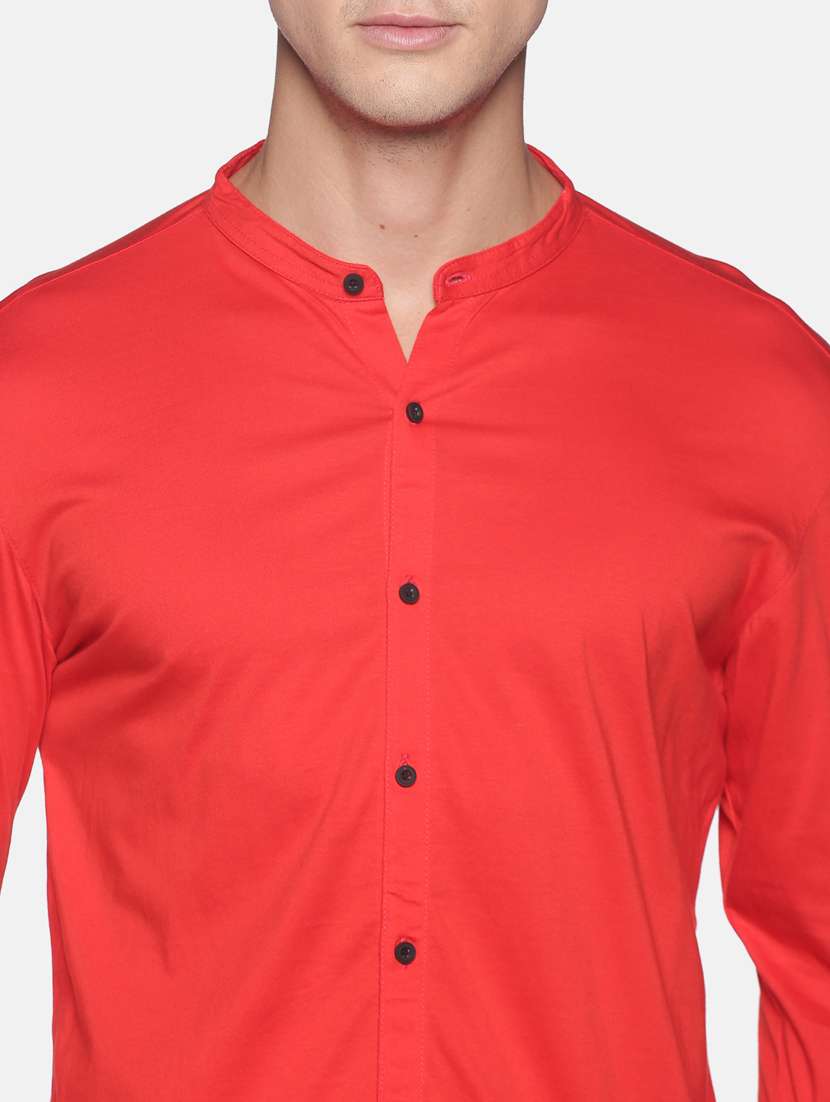 mens solid casual shirt - 17843202 -  Standard Image - 4