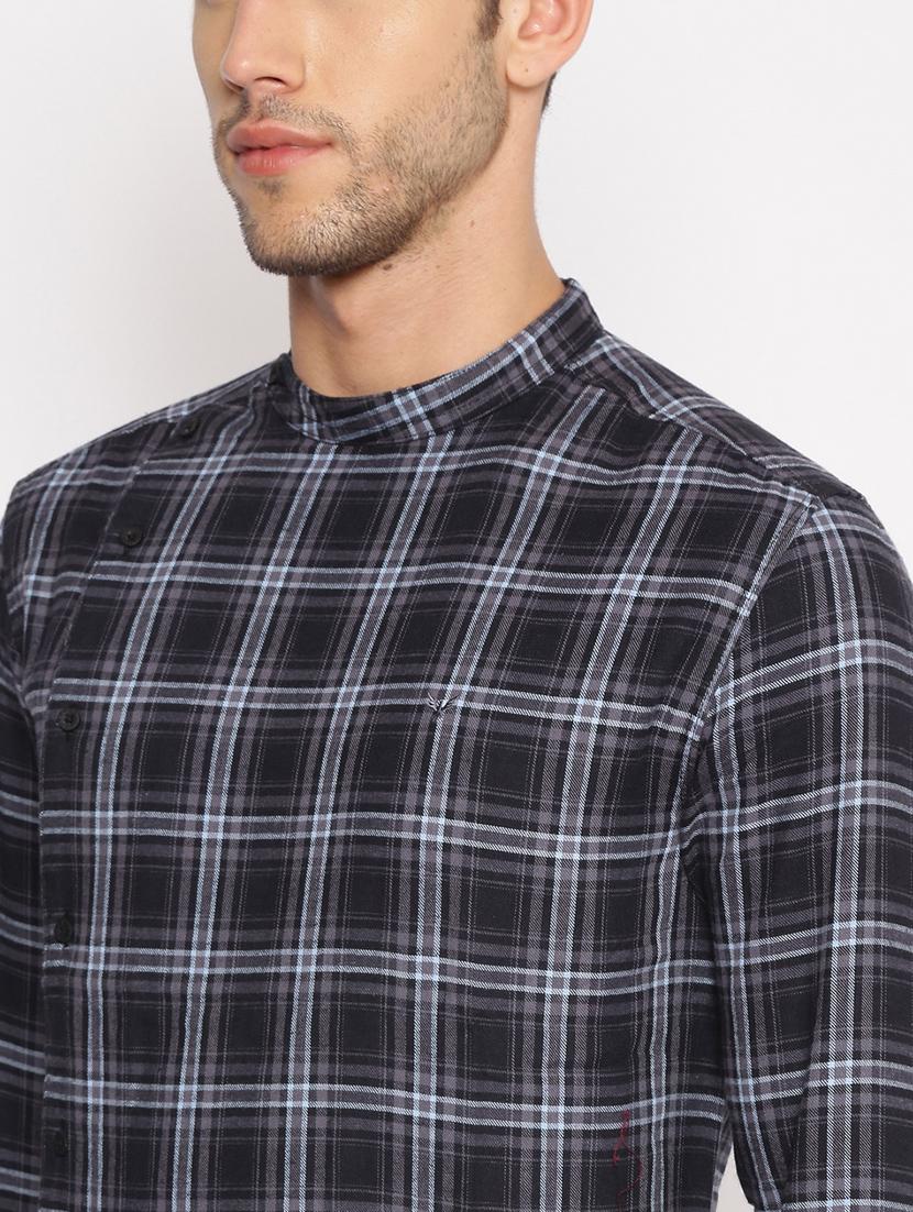 mens checks casual shirt - 17843209 - Standard Image - 4
