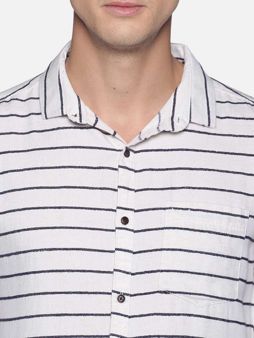 mens stripes casual shirt - 17843221 - Standard Image - 4