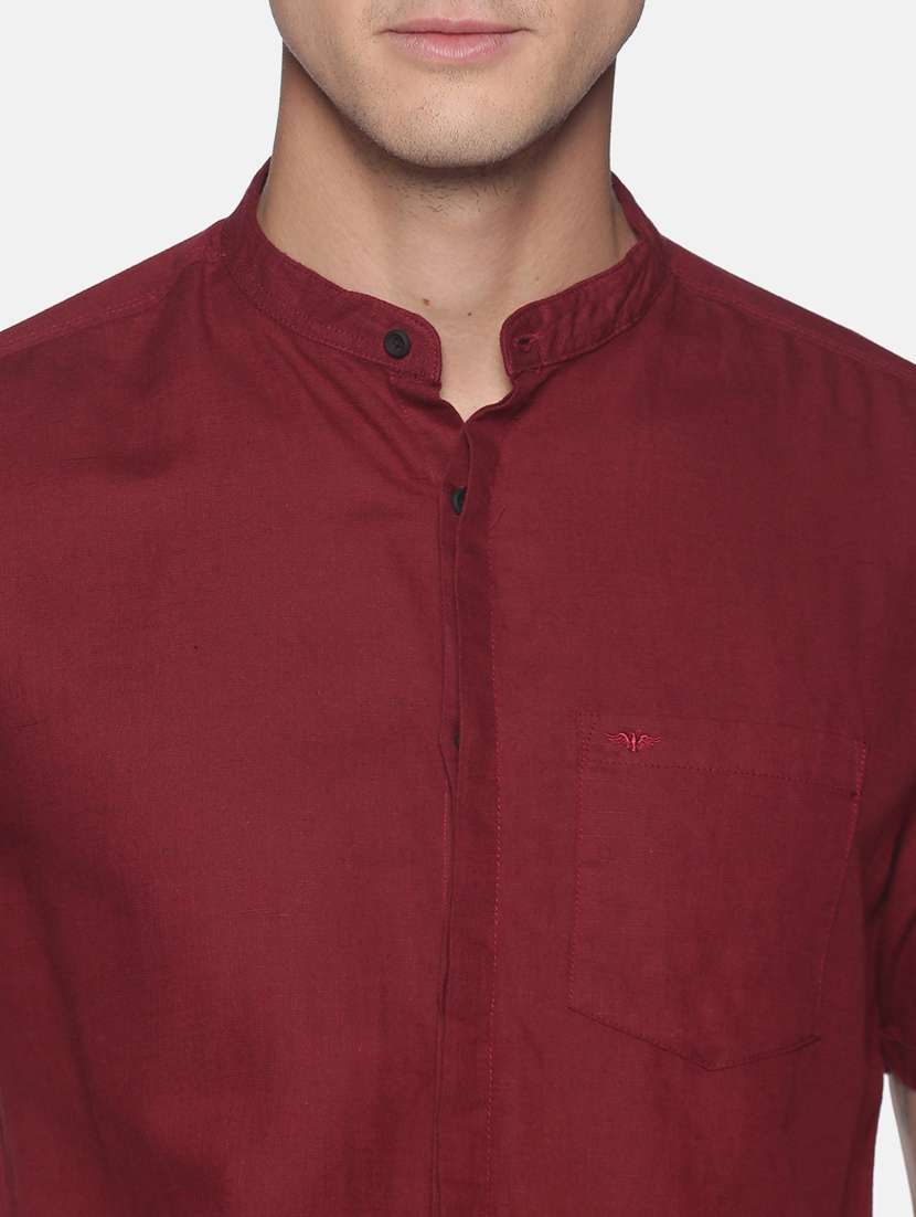 mens solid casual shirt - 17843225 -  Standard Image - 4