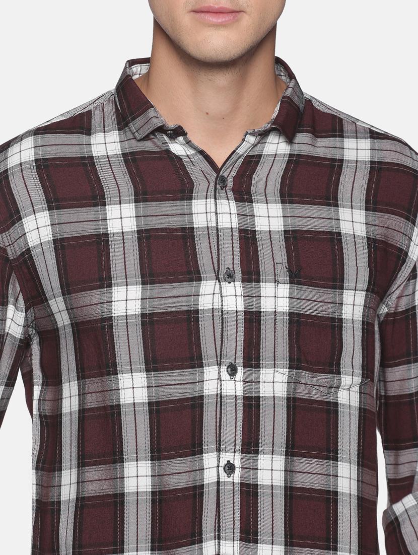 mens checks casual shirt - 17843231 - Standard Image - 4