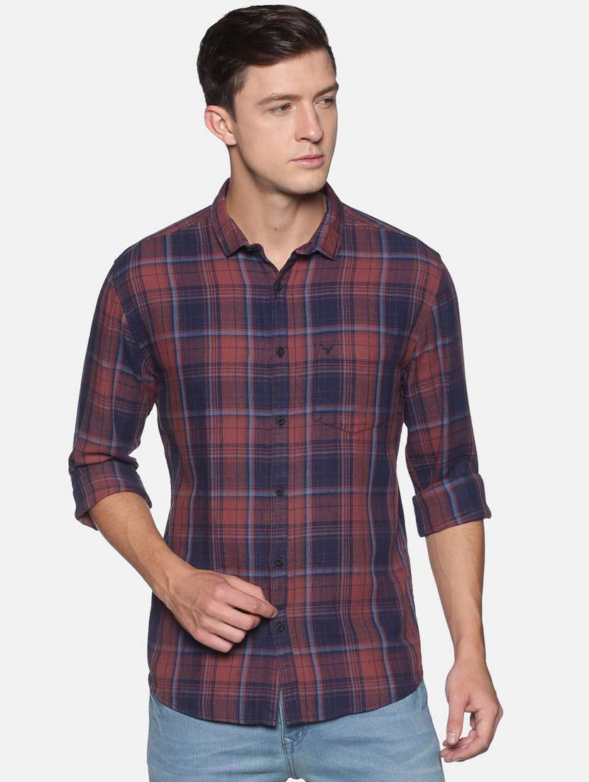 mens checks casual shirt